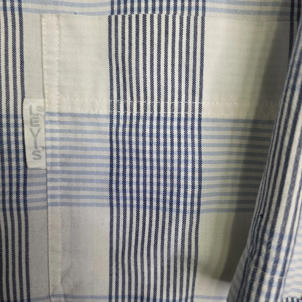Vintage Levis Silver Label Plaid Button Down Mens Xl
